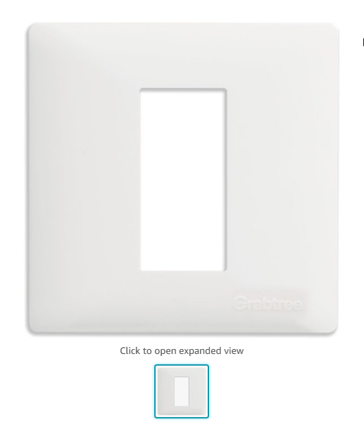 Havells Crabtree Athena Blank Plate 1M Support Modules White
