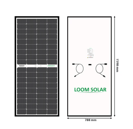 Loom Solar Mono PERC, Half Cut 275Wp, 12V Solar Panel for Inverter Battery Charging - Image 4