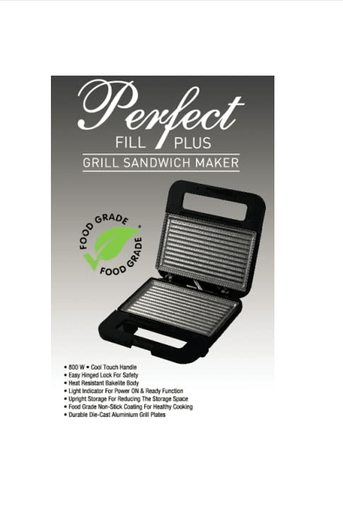 Havells Perfect Fill Plus Sandwich Maker 800W Black - Image 4