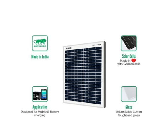 Loom Solar 20Wp, 12V PV Module for Small Battery Charging & DIY Projects - Image 2