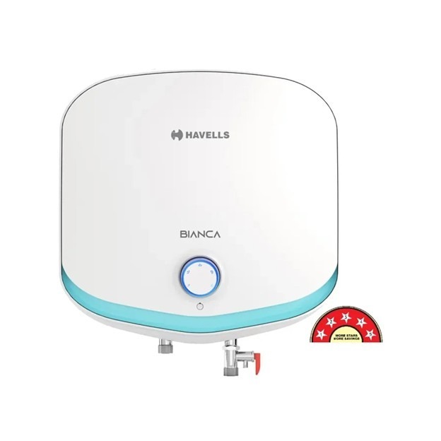 Havells Bianca 5S Electric Water Heater 15L White Blue