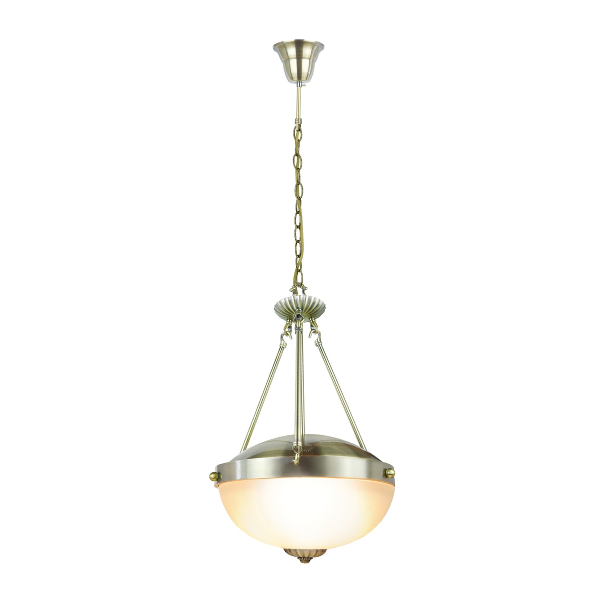 Havells Adelia Pendant Light 2 Lamp E14 Antique Brass