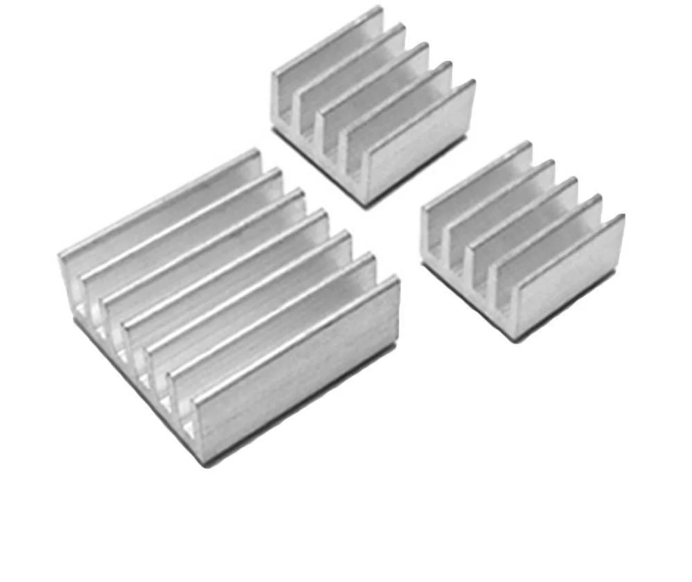 3 in 1 Aluminum Heat Sink Set for Raspberry Pi 3/4