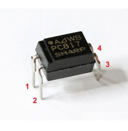 PC817 DIP-4 Transistor Output Optocoupler (Pack of 5 ICs) - Image 4