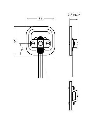 50kg Half-bridge Experiments Body Scale Load Cell Sensor - Image 3