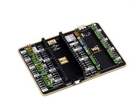 Waveshare GPIO Expander For Raspberry Pi Pico, 1x Raspberry Pi Standard 40PIN, 1x Pico 2?20PIN