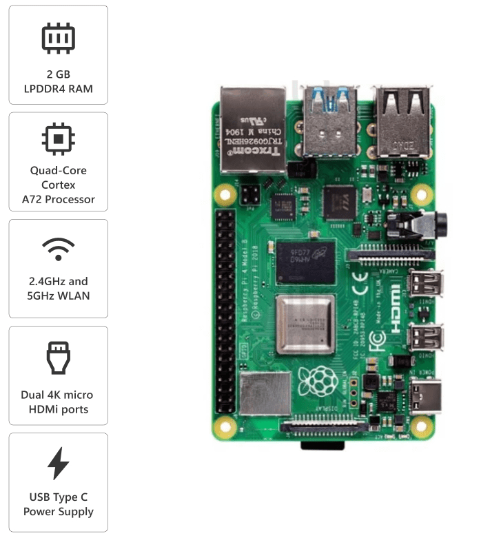 Raspberry Pi 4 Model B with 2 GB RAM - Image 4