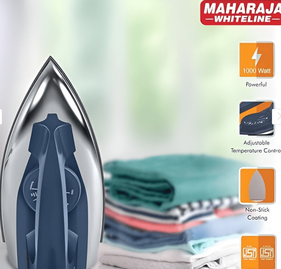 MAHARAJA WHITELINE Blue Classico DI-109 1000 W Dry Iron - Image 7