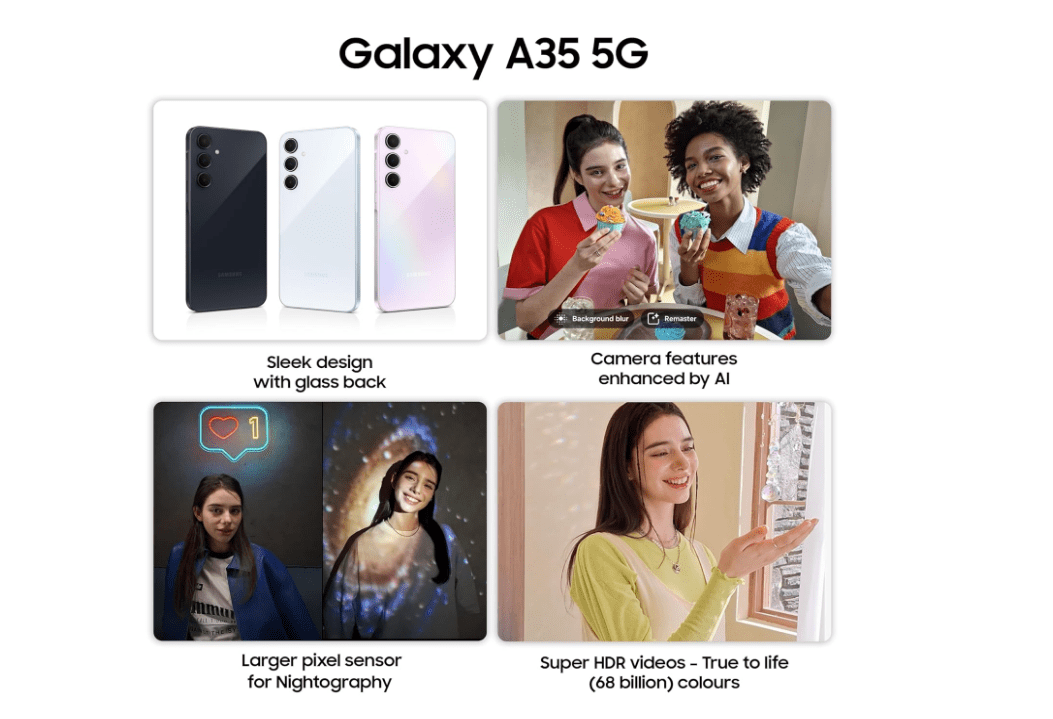 Samsung Galaxy A35 5G (Awesome Iceblue, 8GB RAM, 128GB Storage) - Image 5