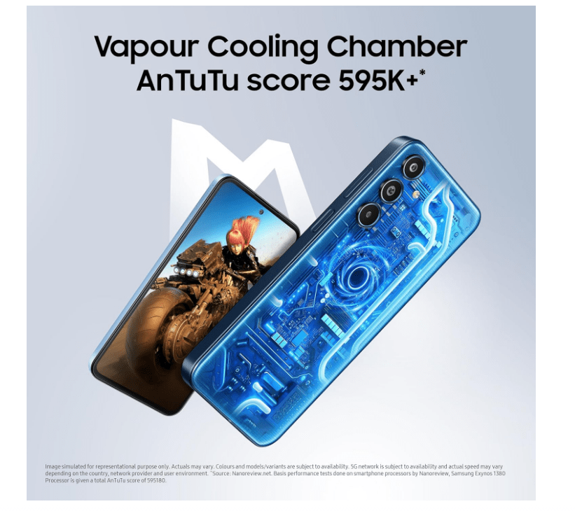 Samsung Galaxy M35 5G (Moonlight Blue,8GB RAM,128GB Storage) - Image 5