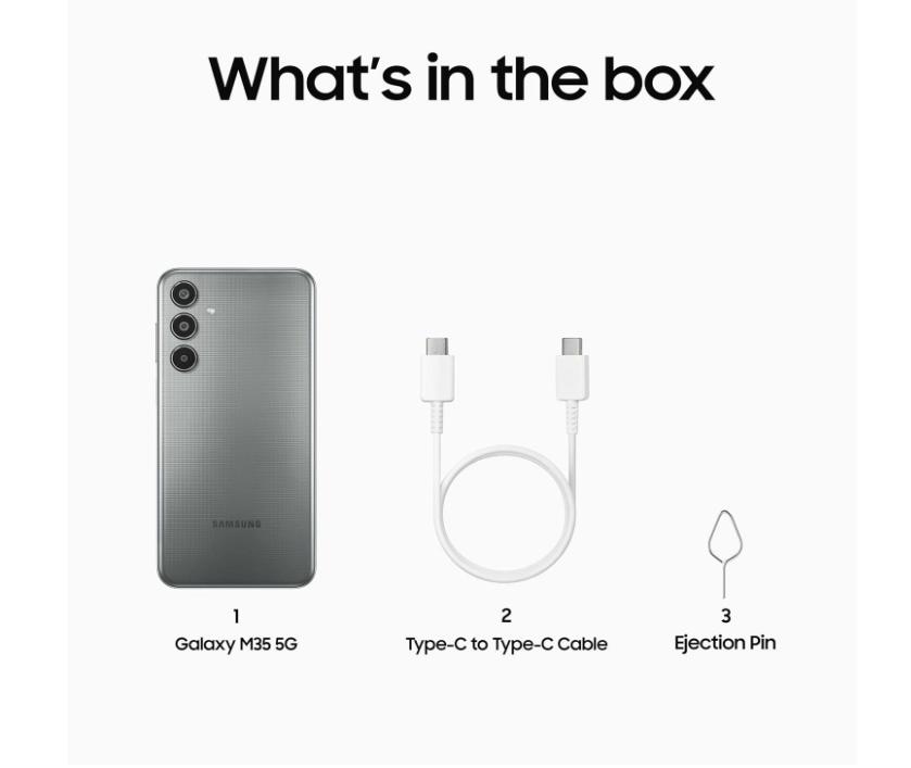 Samsung Galaxy M35 5G (Thunder Grey,8GB RAM,256GB Storage)| - Image 2