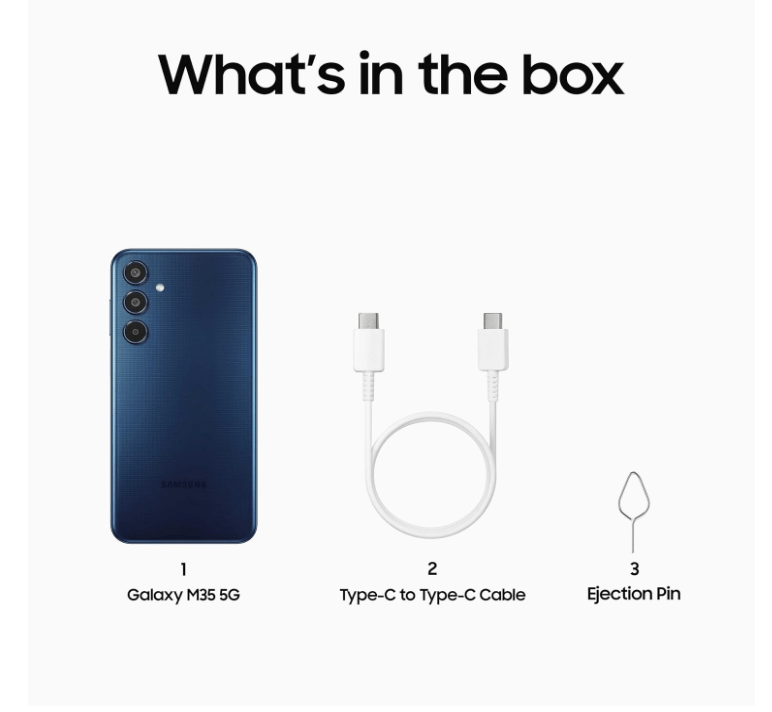 Samsung Galaxy M35 5G (Moonlight Blue,8GB RAM,128GB Storage) - Image 2